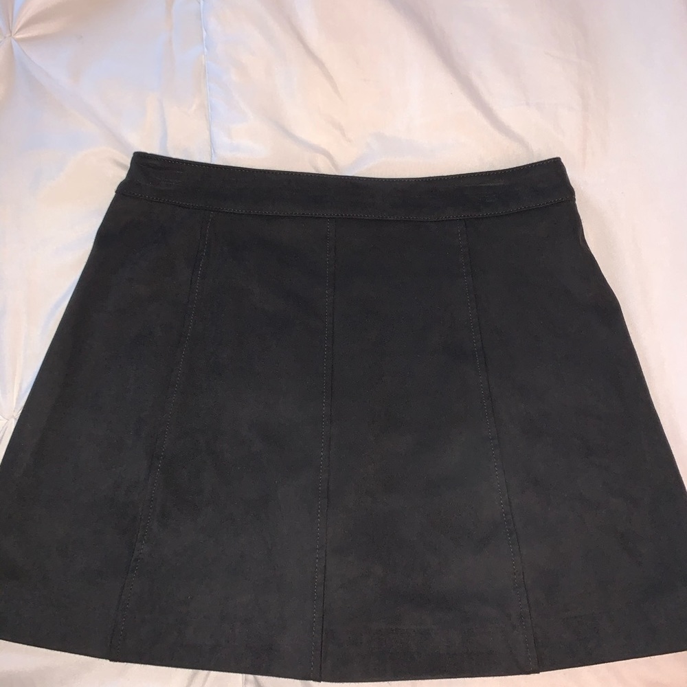 Zara Black Suede Skirt